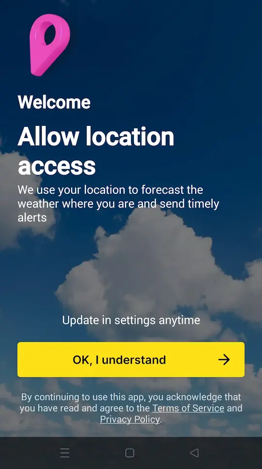 Allow location Access